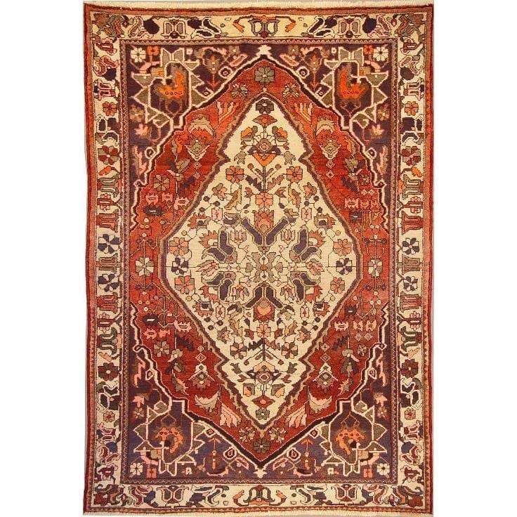 One Of The Kind Persian Bakhtiar Rug 10'2" x 6'7"